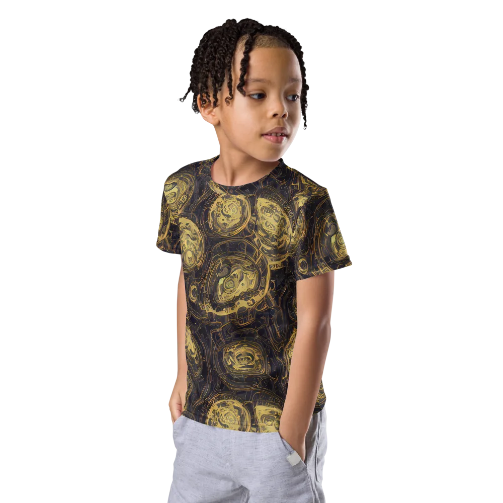 Astral Crucible on Kids Crew Neck T-Shirt — Left Front