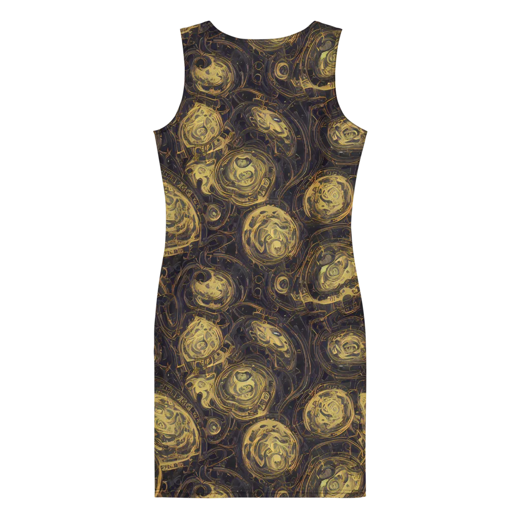 Astral Crucible on Bodycon Dress — Back