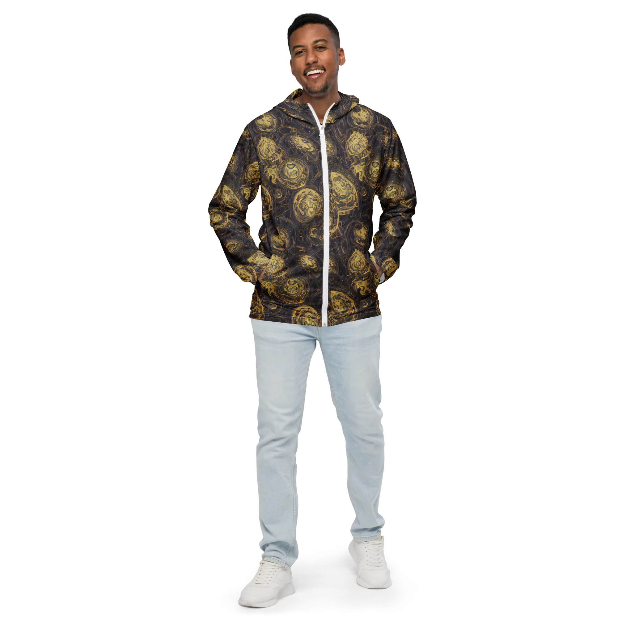 Astral Crucible on Men's Windbreaker — Front