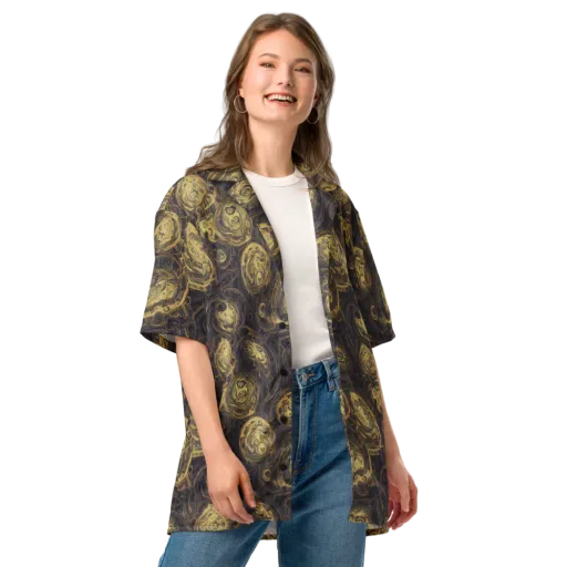 Astral Crucible on a Button Shirt