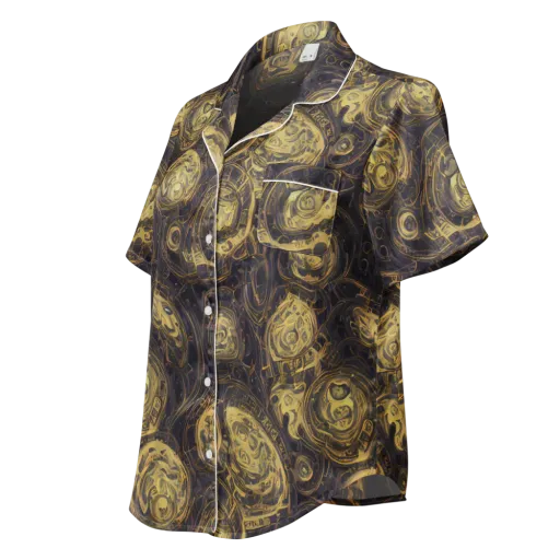 Astral Crucible on a Women's Short Sleeve Pajama Top