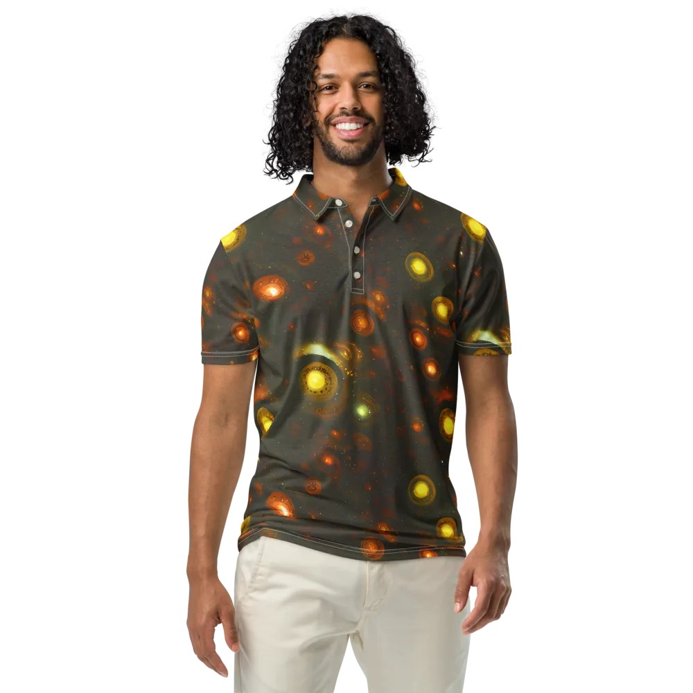 Solar Relics on Men's Slim Fit Polo Shirt — Front