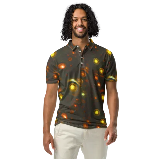 Solar Relics on a Men's Slim Fit Polo Shirt