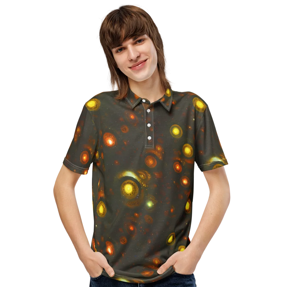 Solar Relics on Men's Slim Fit Polo Shirt — Front