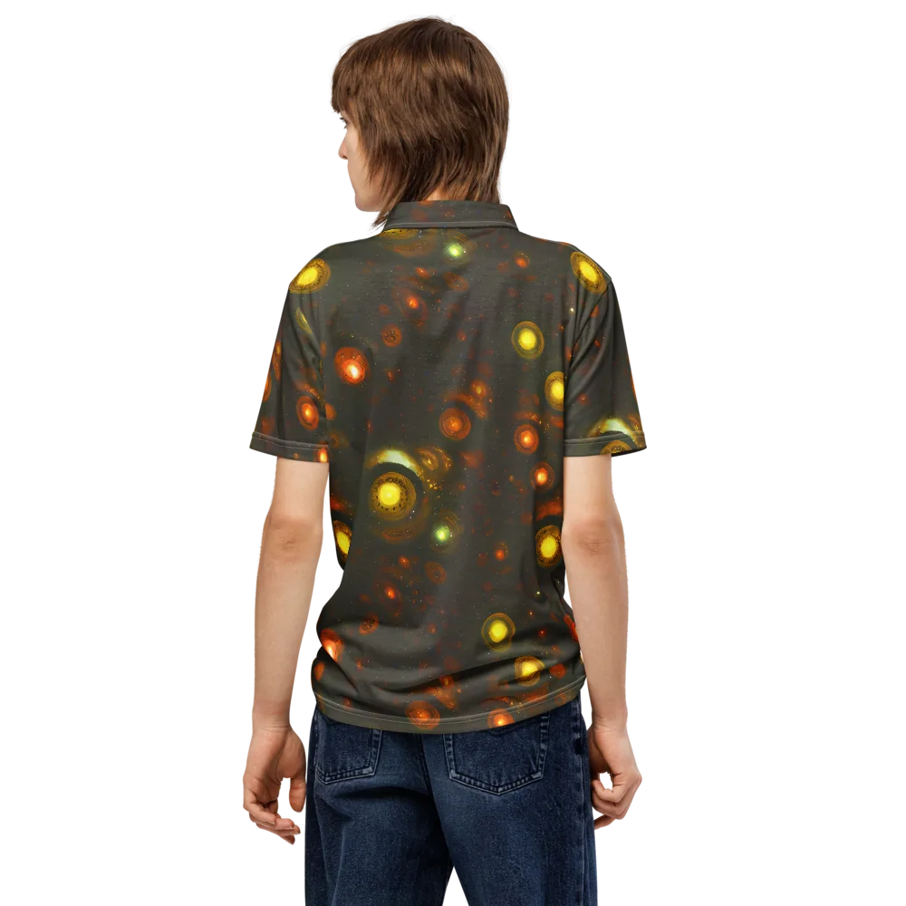 Solar Relics on Men's Slim Fit Polo Shirt — Back