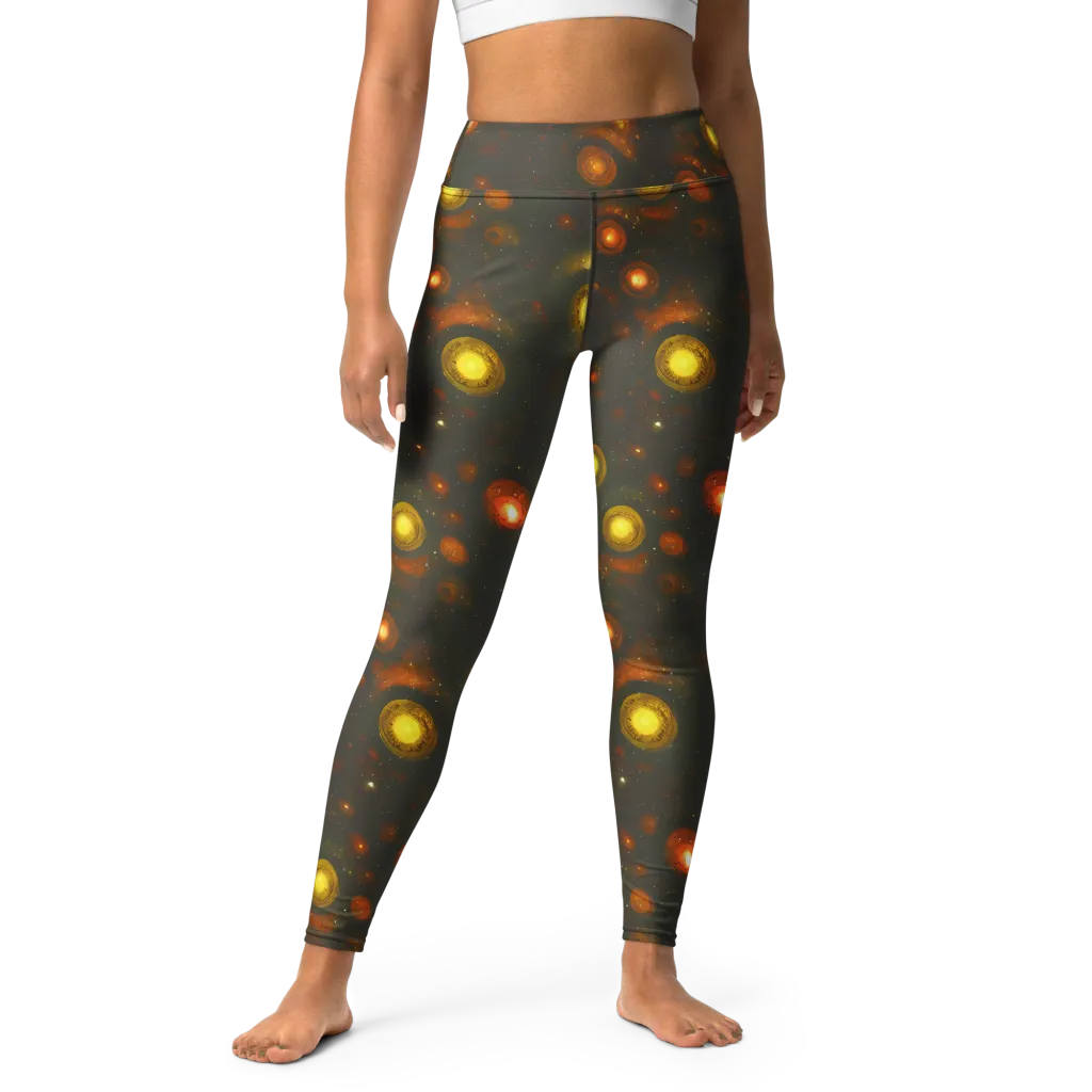 Solar Relics on Yoga Leggings — Front