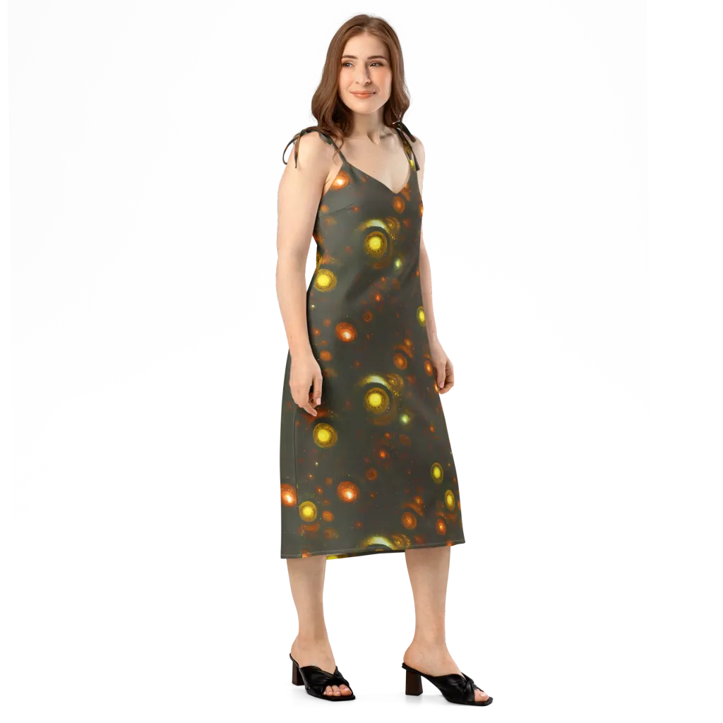 Solar Relics on Slip Dress — Right Front