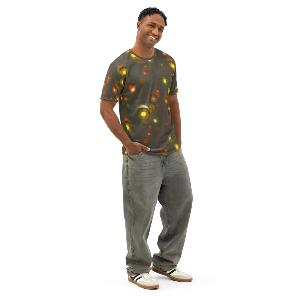 Solar Relics on Men's Cotton Crew Neck T-Shirt — Right Front