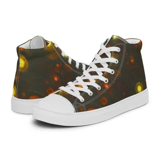 Solar Relics on a Men's High Top Canvas Shoes