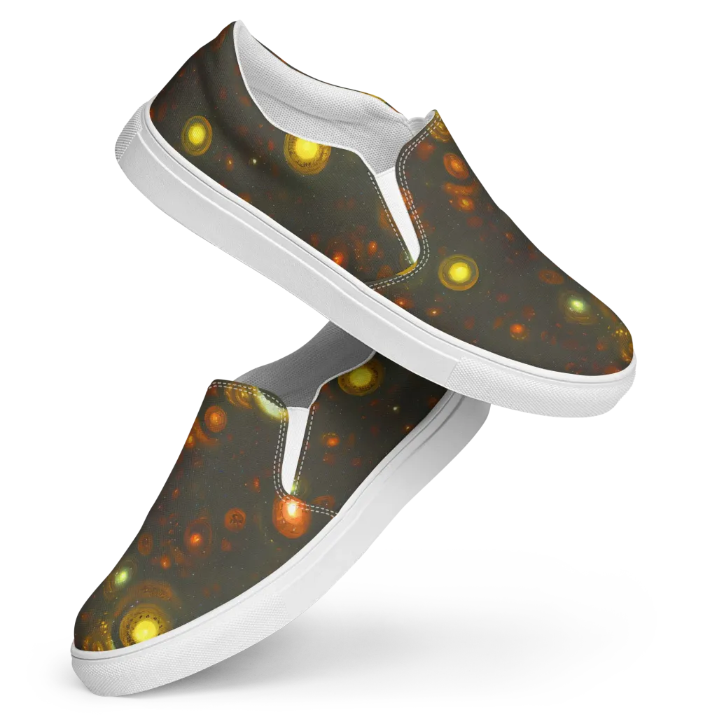 Solar Relics on Women's Slip-On Canvas Shoes — Front