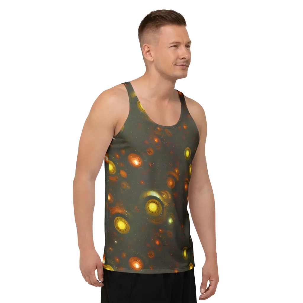 Solar Relics on Men's Tank Top — Right Front