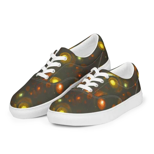 Solar Relics on a Men's Lace-Up Canvas Shoes
