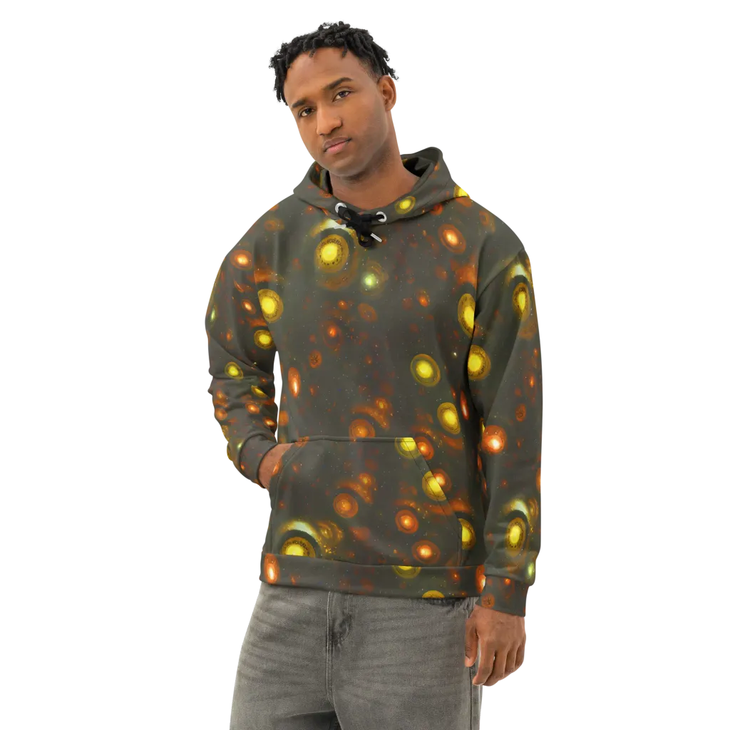 Solar Relics on Cotton Hoodie — Left Front