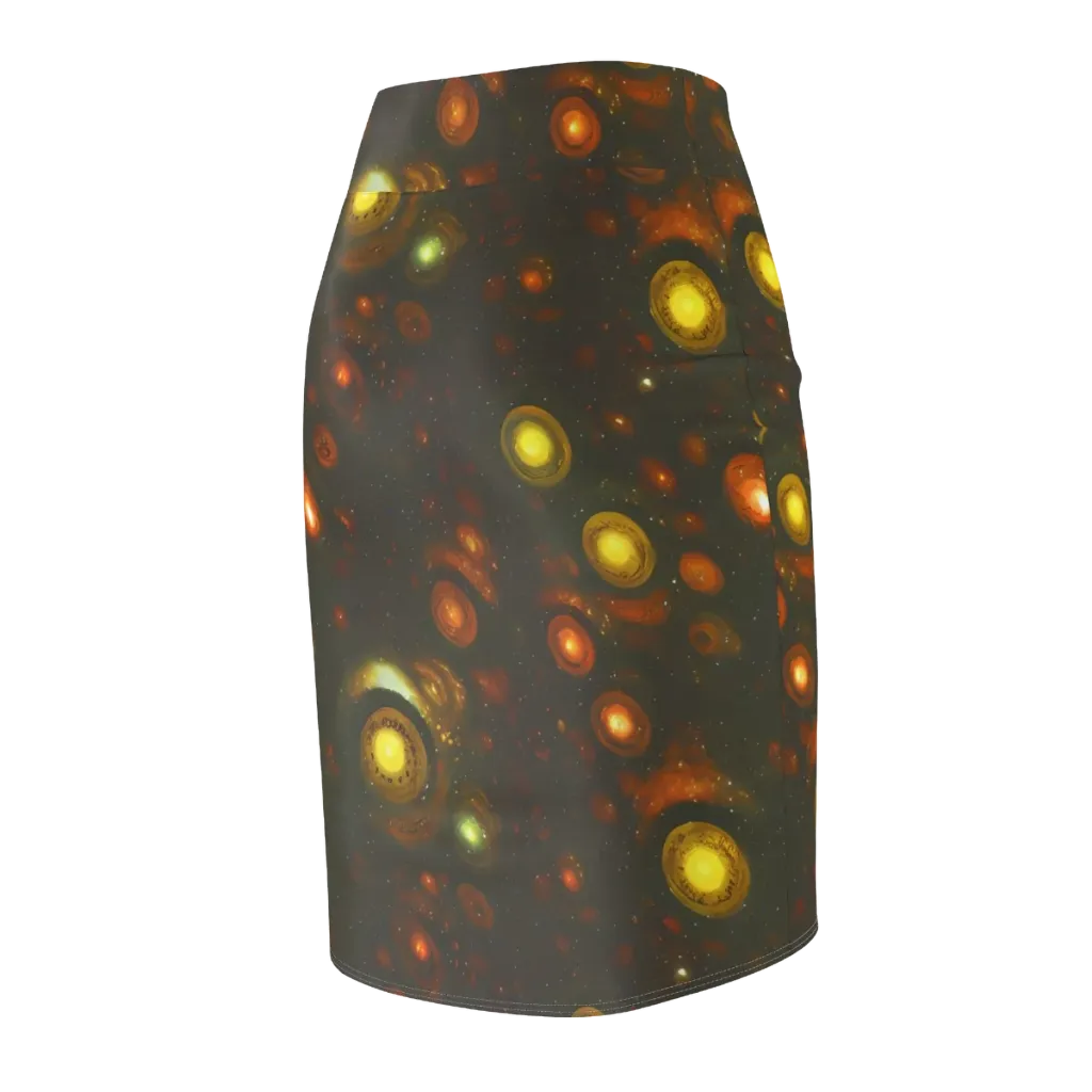 Solar Relics on Pencil Skirt — Back Side
