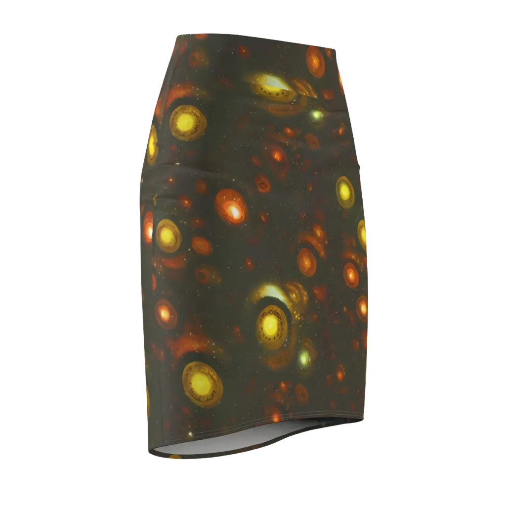 Solar Relics on Pencil Skirt — Front Side