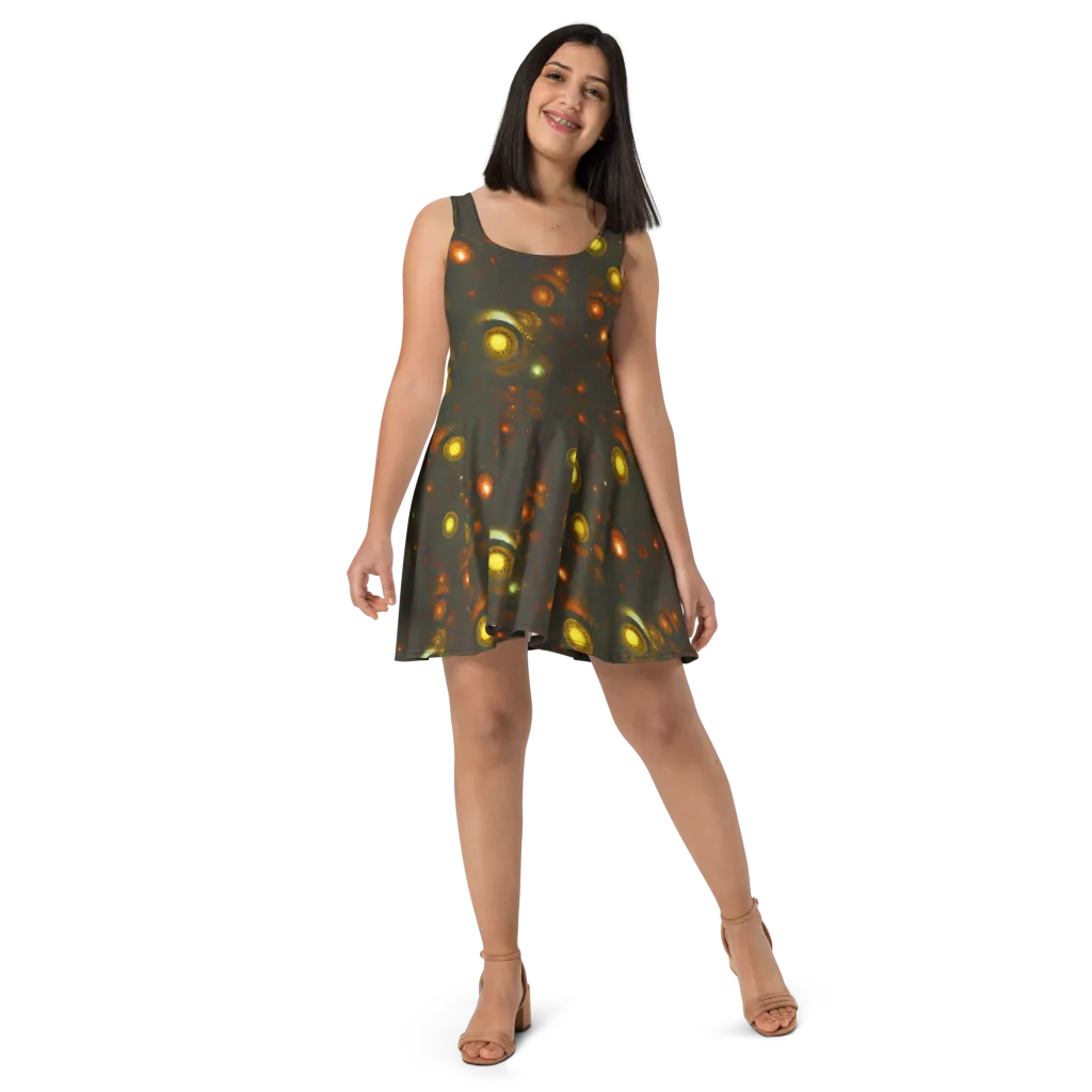 Solar Relics on Skater Dress — Front