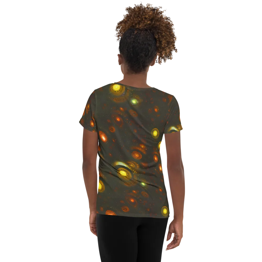 Solar Relics on Women's Athletic T-Shirt — Back