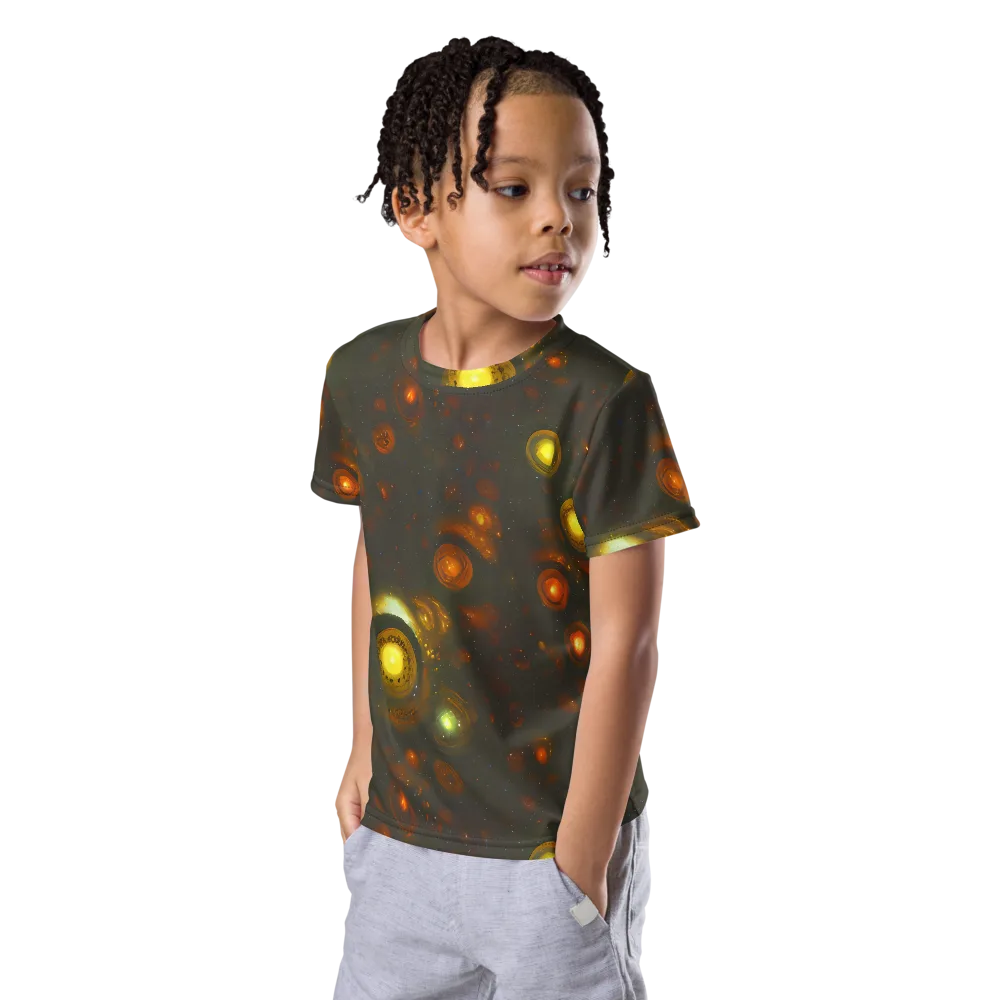 Solar Relics on Kids Crew Neck T-Shirt — Left Front