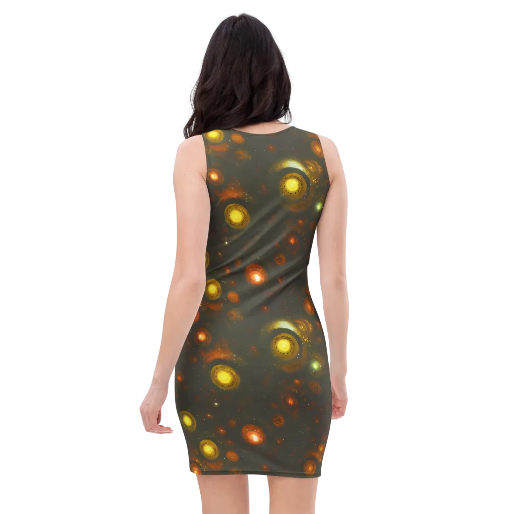 Solar Relics on Bodycon Dress — Back