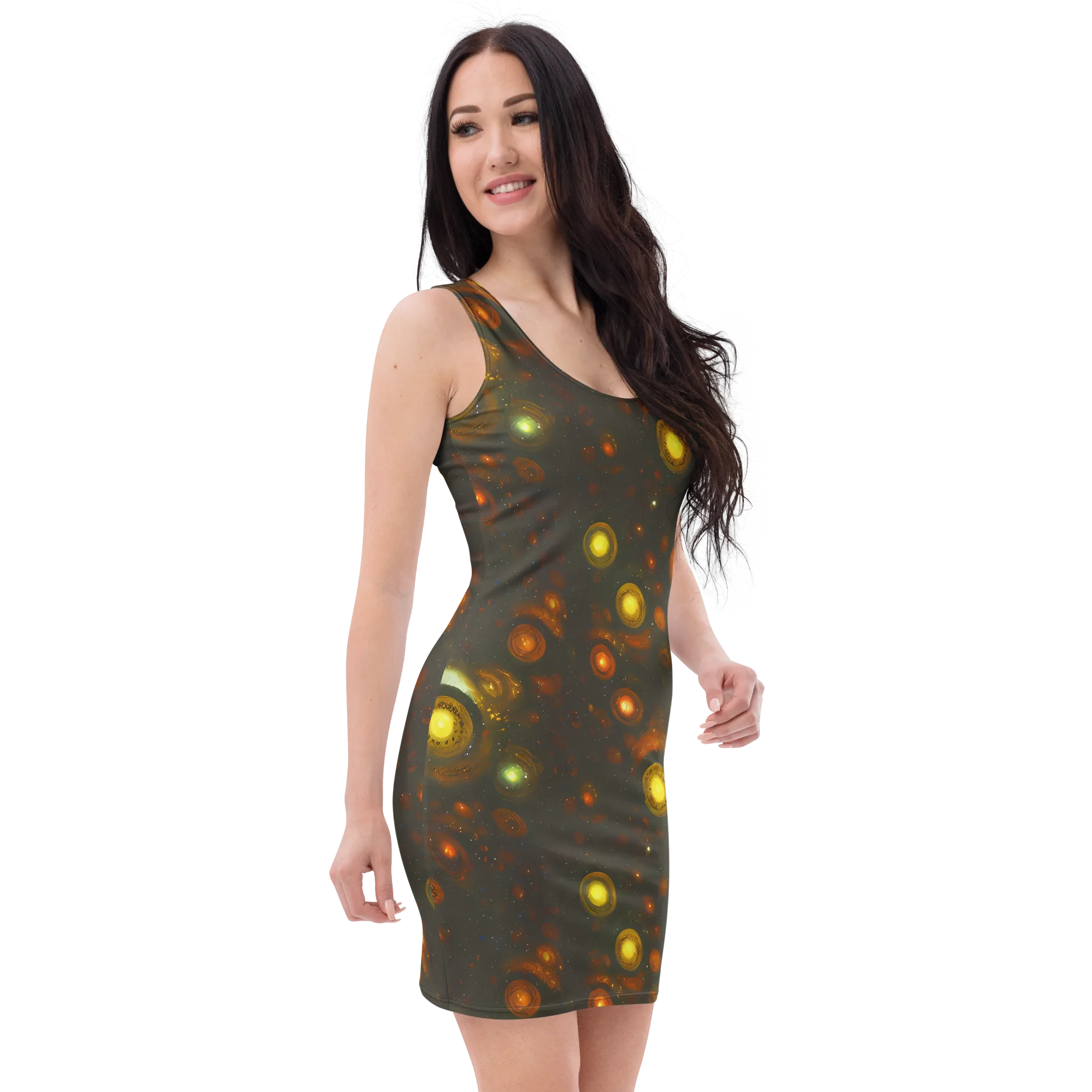 Solar Relics on Bodycon Dress — Right Front
