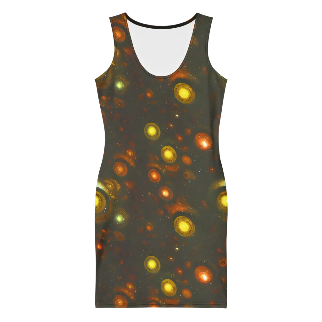 Solar Relics on Bodycon Dress — Front