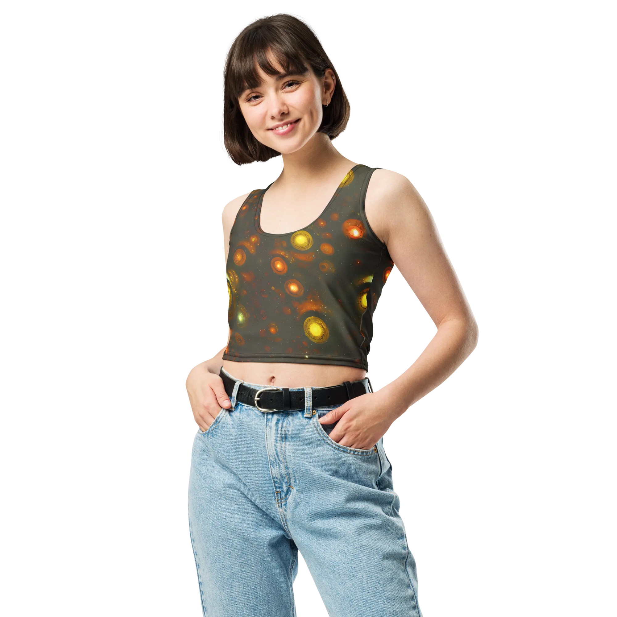 Solar Relics on Crop Top — Front