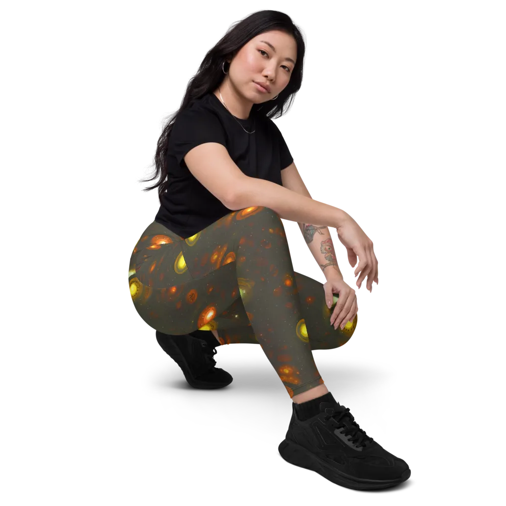 Solar Relics on Leggings with Pockets — Right Front