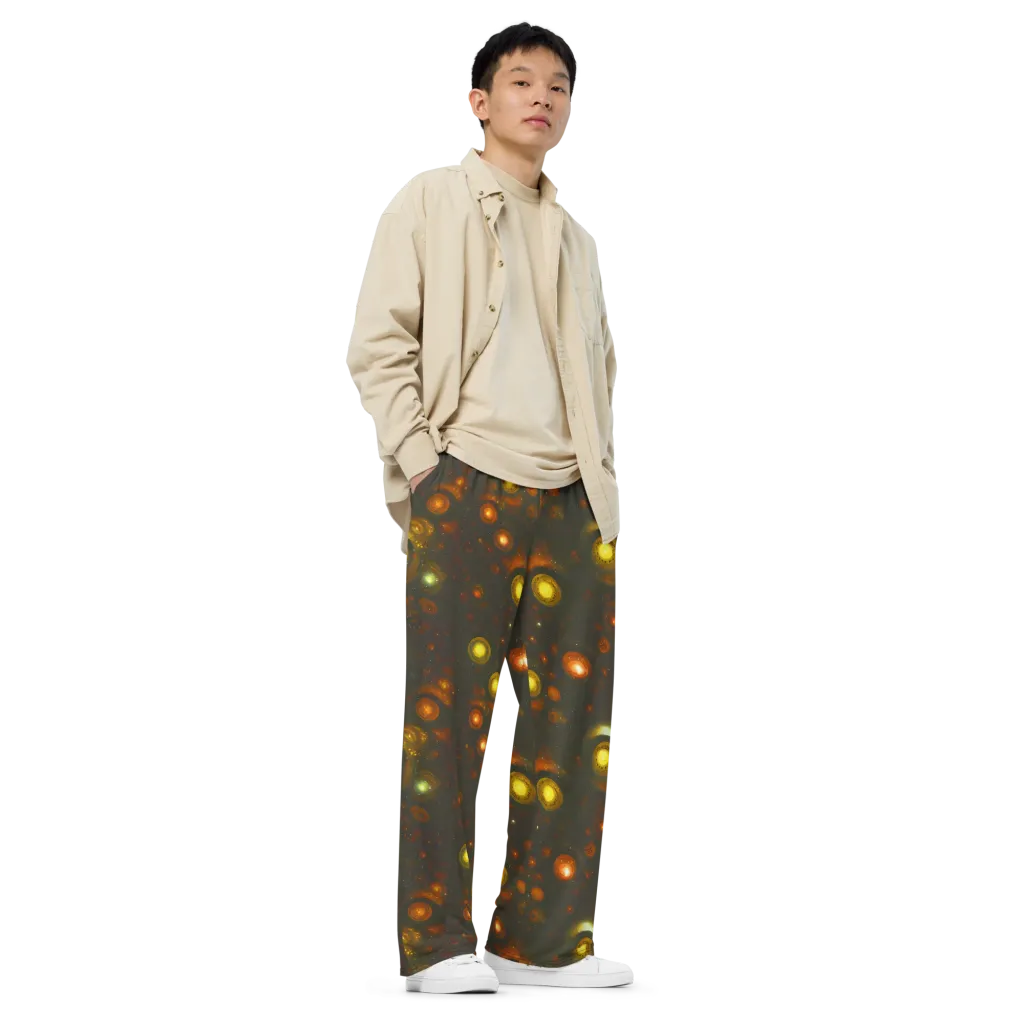 Solar Relics on Wide-Leg Pants — Right Front
