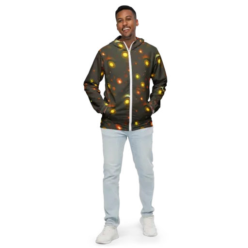 Solar Relics on a Men's Windbreaker