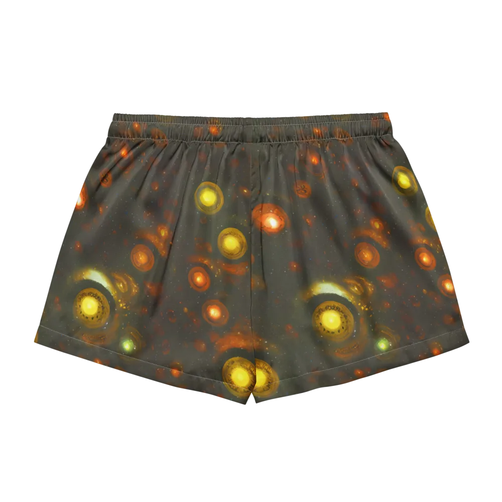 Solar Relics on Women's Pajama Shorts — Back