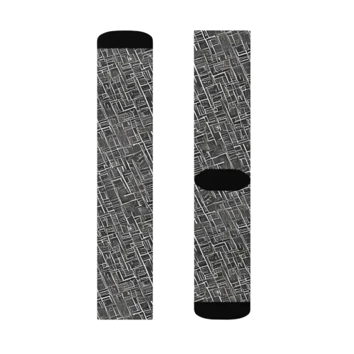 Noir Blueprint on a Socks