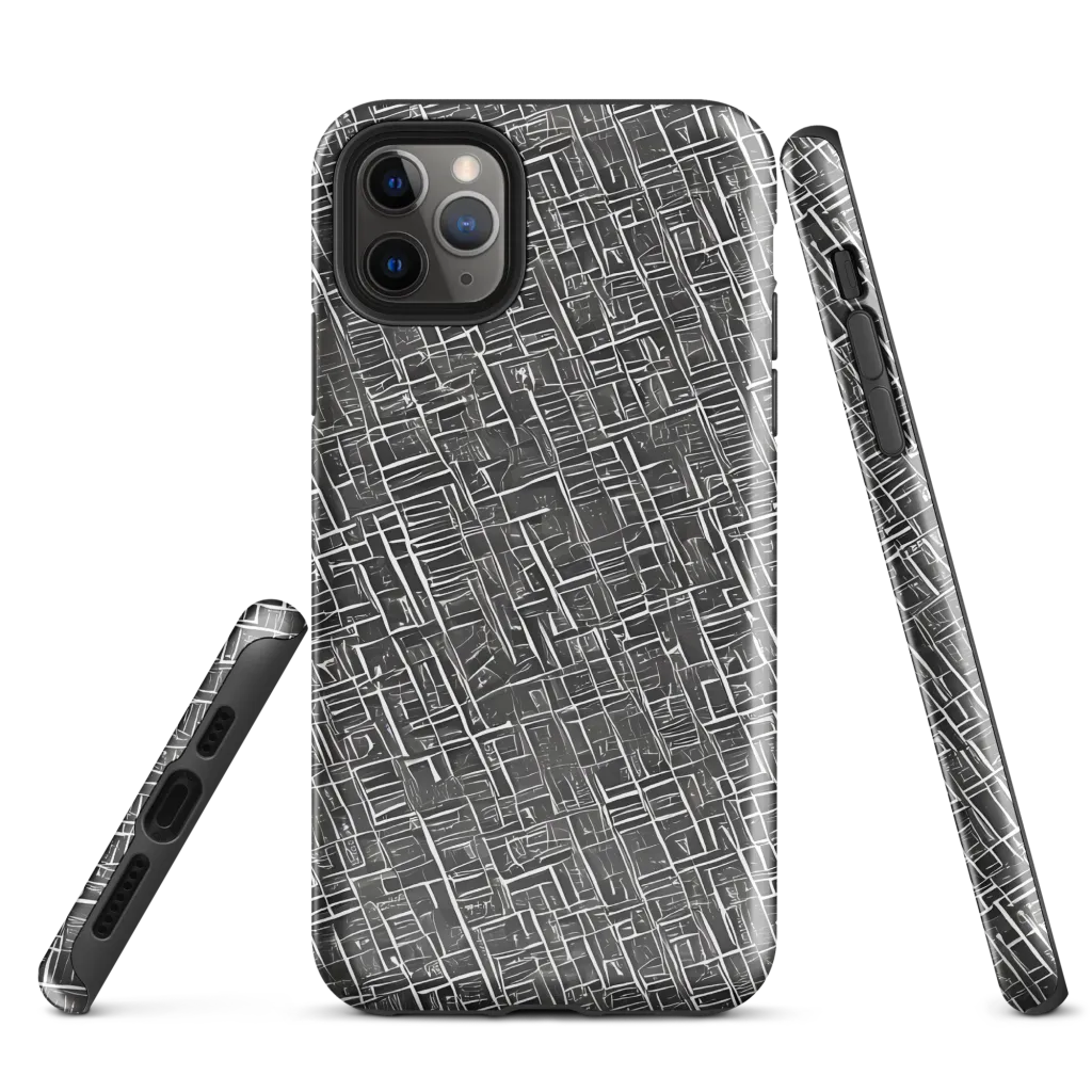 Noir Blueprint on Tough Case for iPhone® — Front