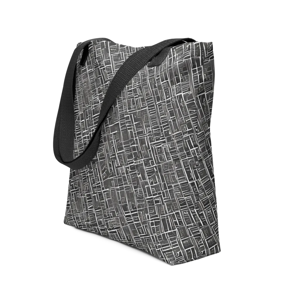Noir Blueprint on Tote Bag — Front