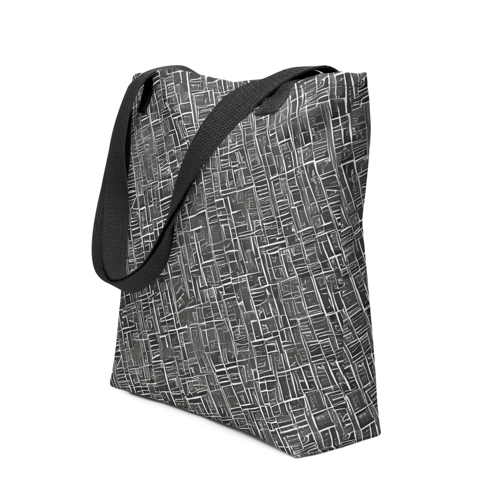 Noir Blueprint on Tote Bag — Front