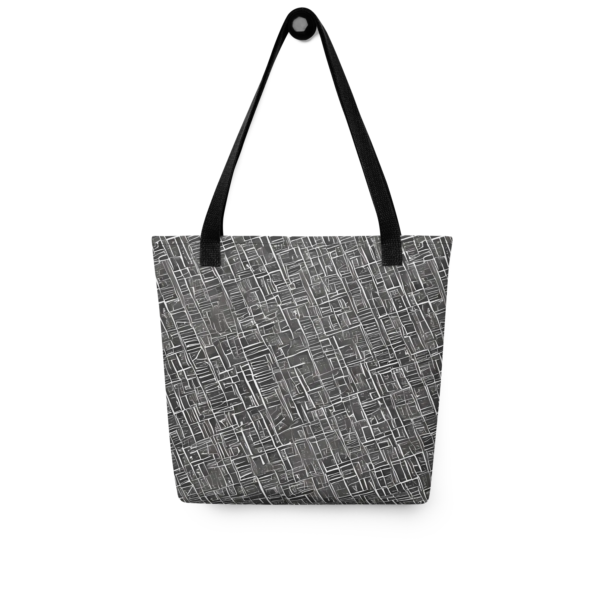 Noir Blueprint on Tote Bag — Front