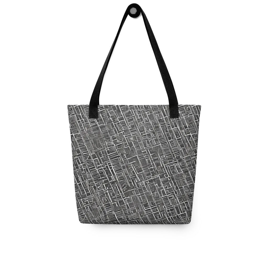 Noir Blueprint on Tote Bag — Front