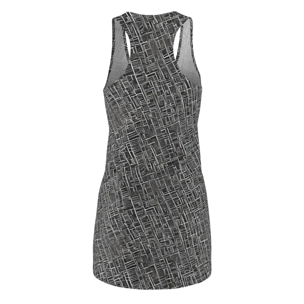 Noir Blueprint on Racerback Dress — Back