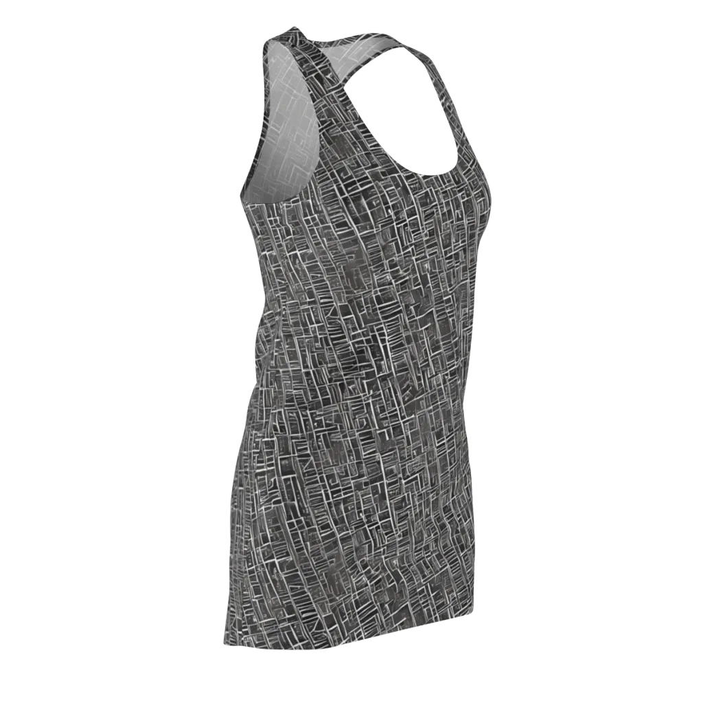 Noir Blueprint on Racerback Dress — Front Side