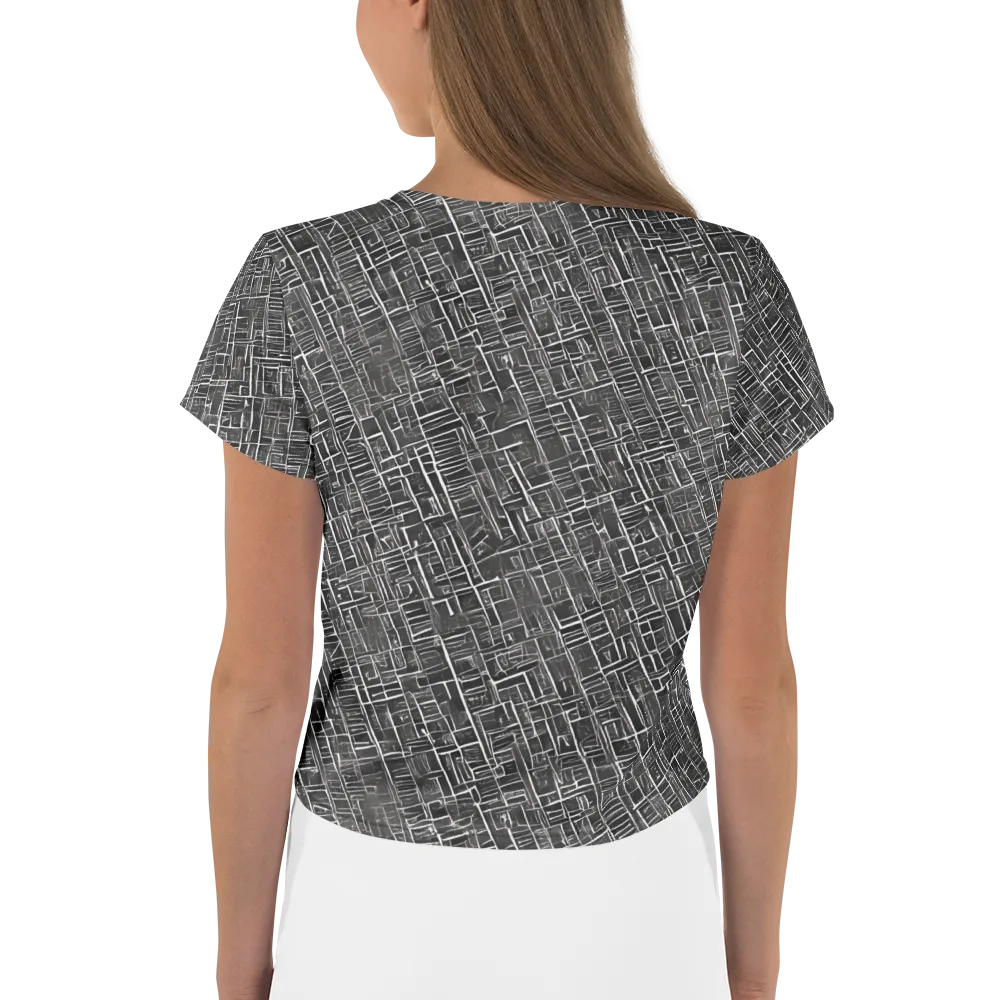 Noir Blueprint on Crop Tee — Back