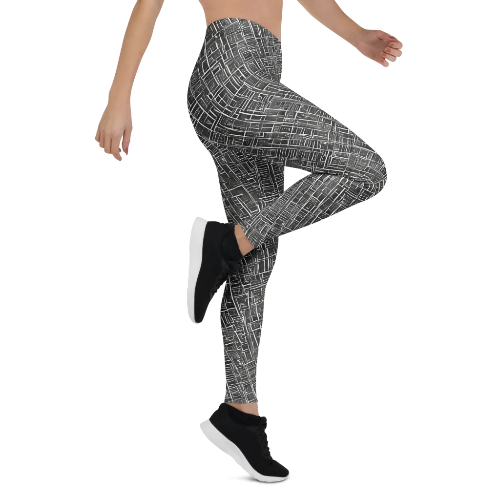 Noir Blueprint on Leggings — Right