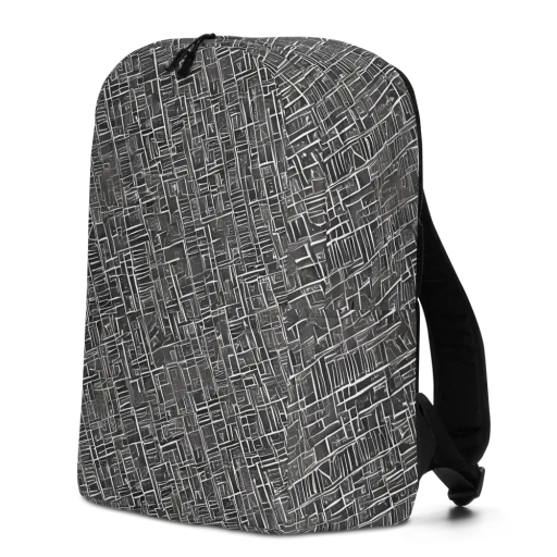 Noir Blueprint on a Minimalist Backpack
