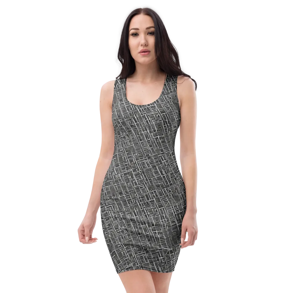 Noir Blueprint on Bodycon Dress — Front