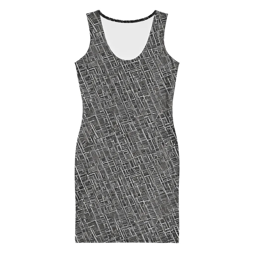 Noir Blueprint on Bodycon Dress — Front
