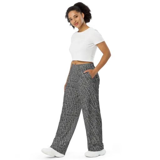Noir Blueprint on a Wide-Leg Pants