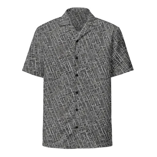 Noir Blueprint on a Button Shirt