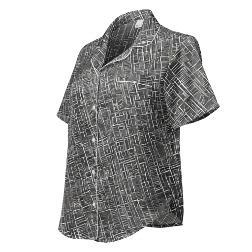 Noir Blueprint on a Women's Short Sleeve Pajama Top