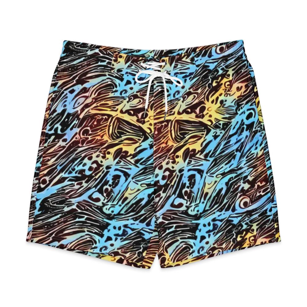 Oxblood Ocean on Men's Board Shorts — Front