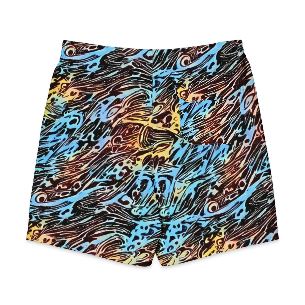 Oxblood Ocean on Men's Board Shorts — Back