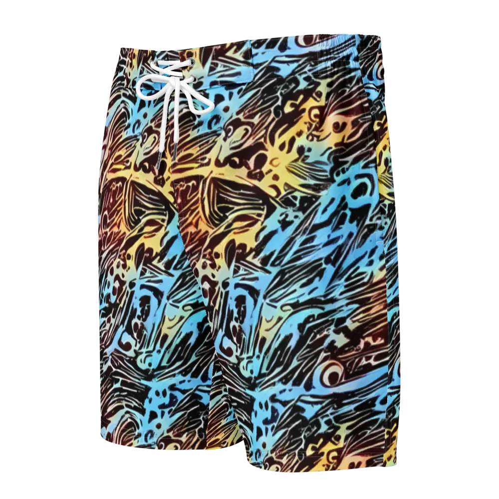 Oxblood Ocean on Men's Board Shorts — Front