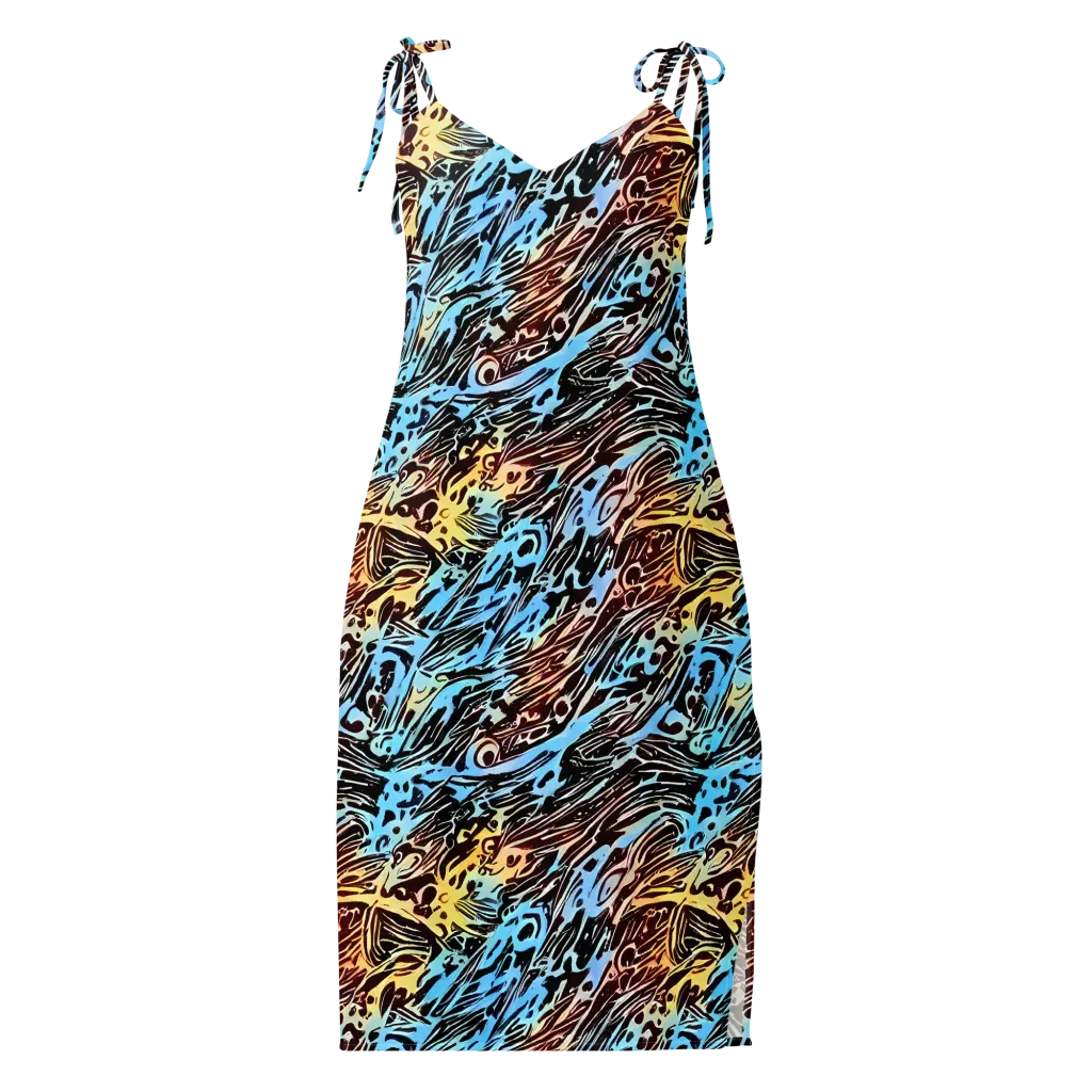 Oxblood Ocean on Slip Dress — Front